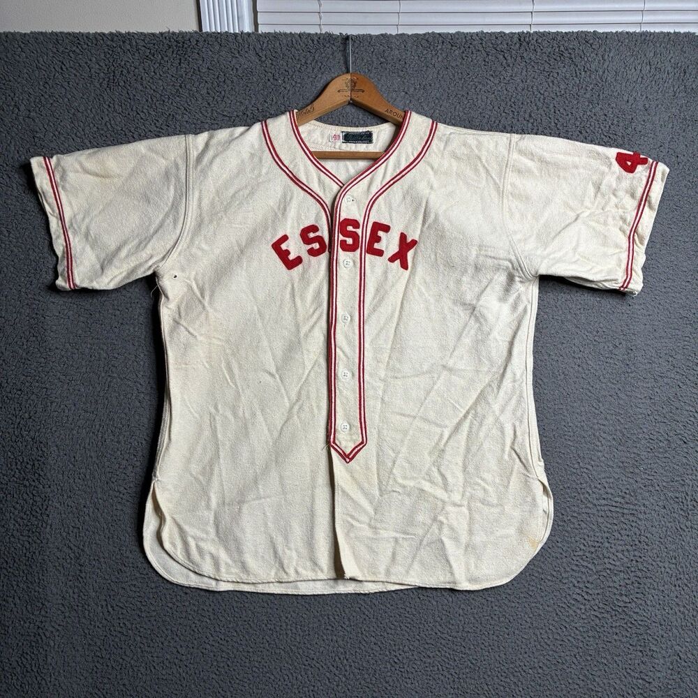 Vintage 50’s Stall & Dean Baseball Jersey Men’s Size 40 (Large) 22x27 Skate Rink